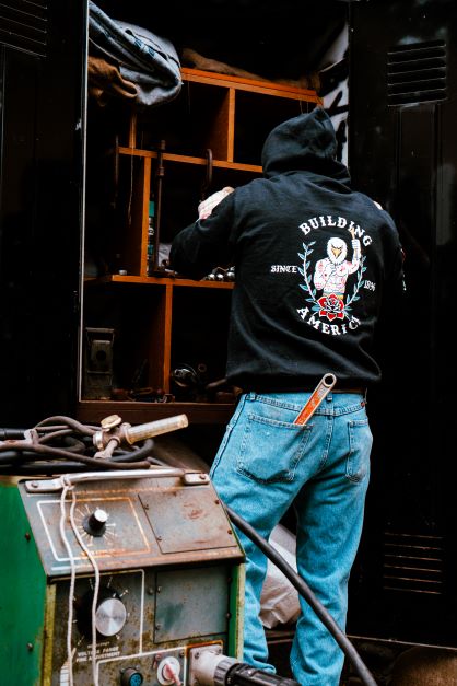 Ironworker Eagle - Black Hoodie