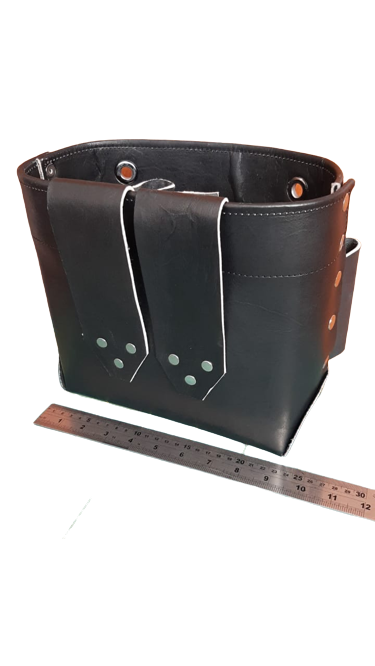 9"x 9" Full Leather Ironworker Bolt Bag