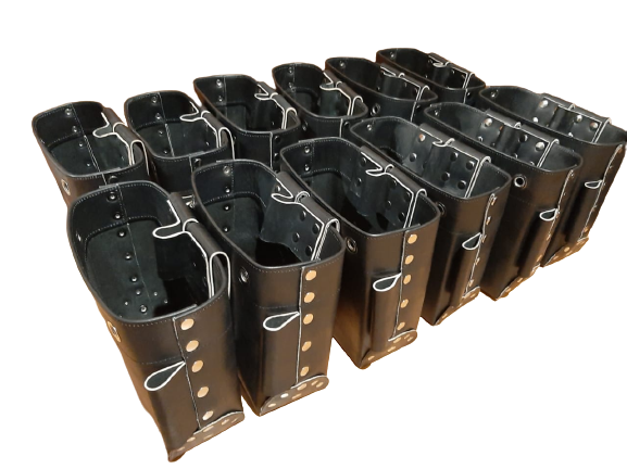 9"x 9" Full Leather Ironworker Bolt Bag