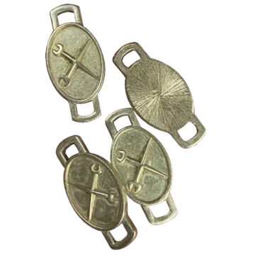 Ironworker - Gold Bootlace Retainers (1 Pair)