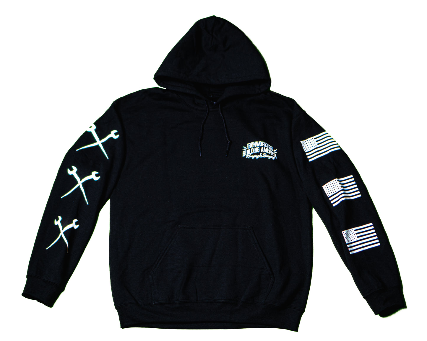 Hanging & Banging Black Ironworker Hoodie