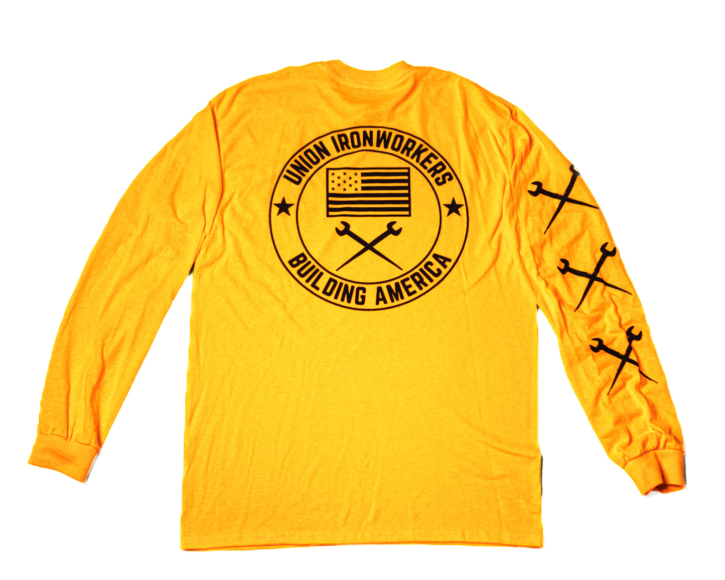 Union Ironworkers-High Vis Orange Long Sleeve