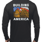 Building America - Eagle Flag - Black - Long Sleeve