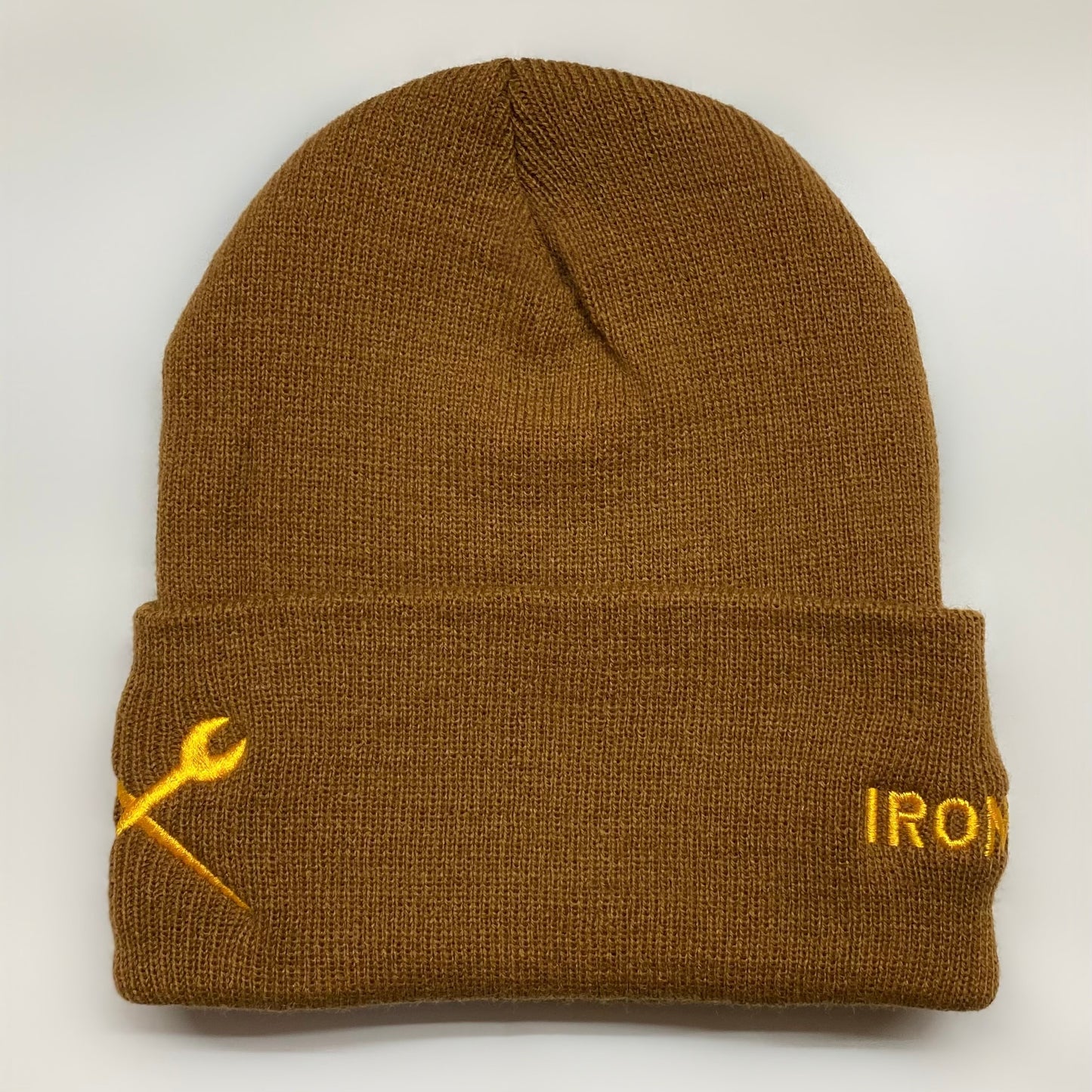 IW Skull - Caramel - Ironworker Cuffed Beanie