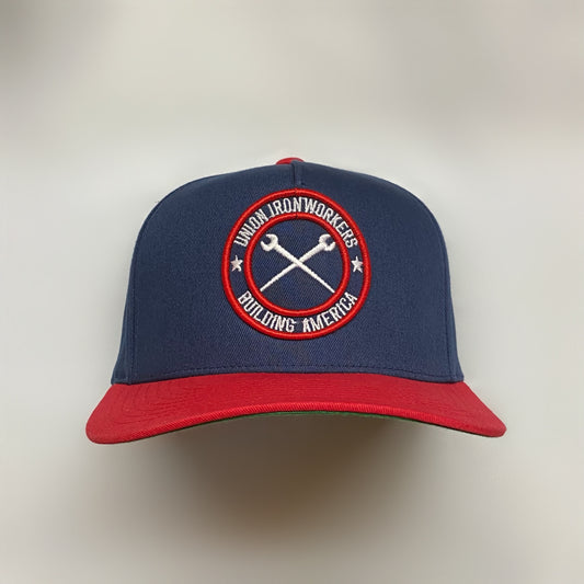 Red & Blue Union Ironworker Hat
