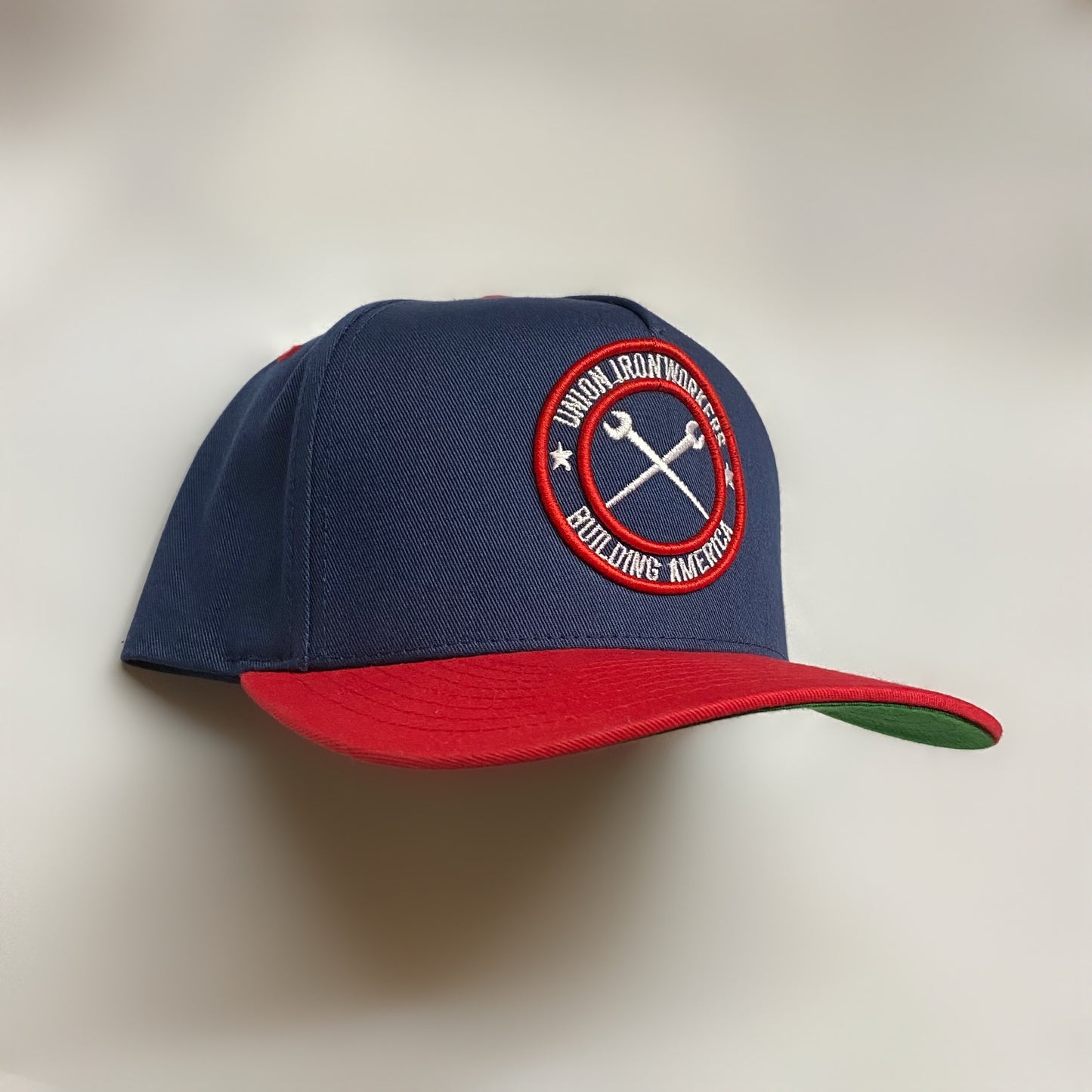 Red & Blue Union Ironworker Hat