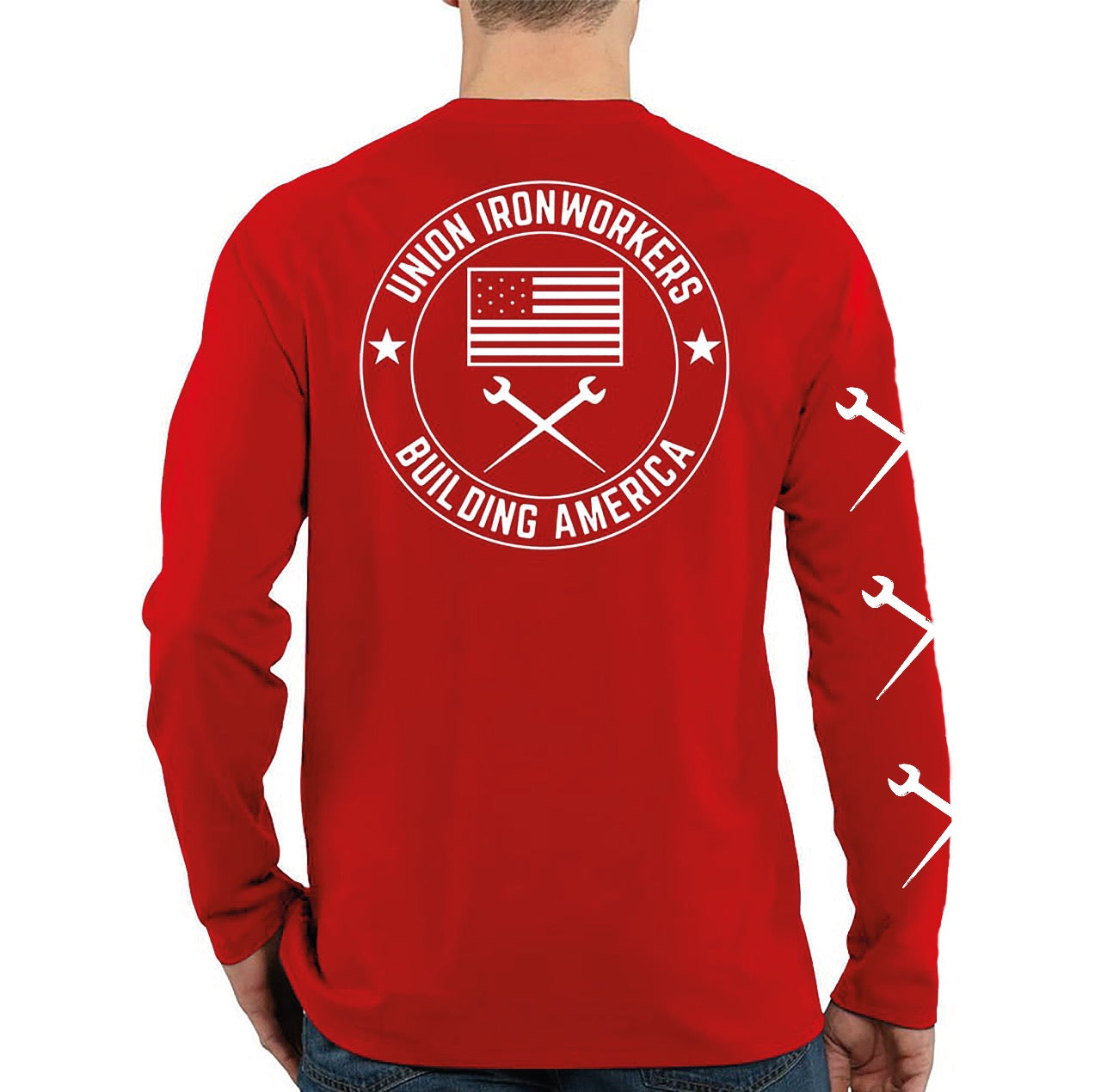 Union Ironworkers - Red Long Sleeve