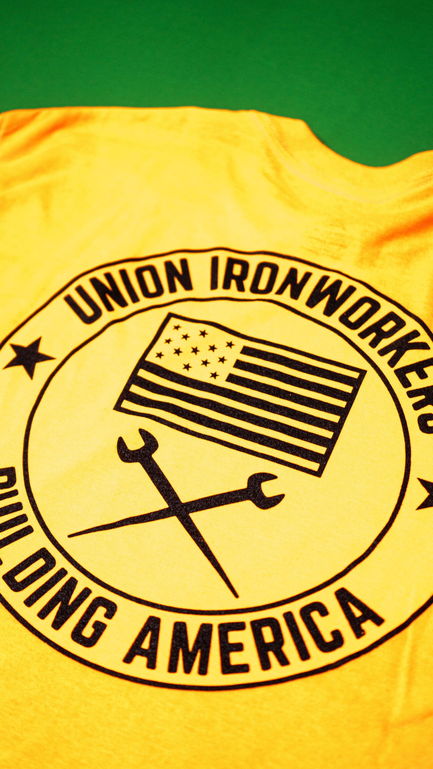 Union Ironworkers-High Vis Orange Long Sleeve