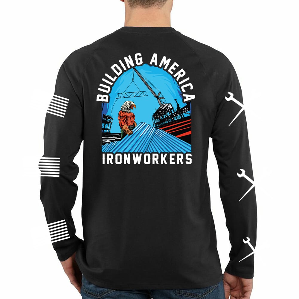 Ironworker Eagle Decker - Black Long Sleeve