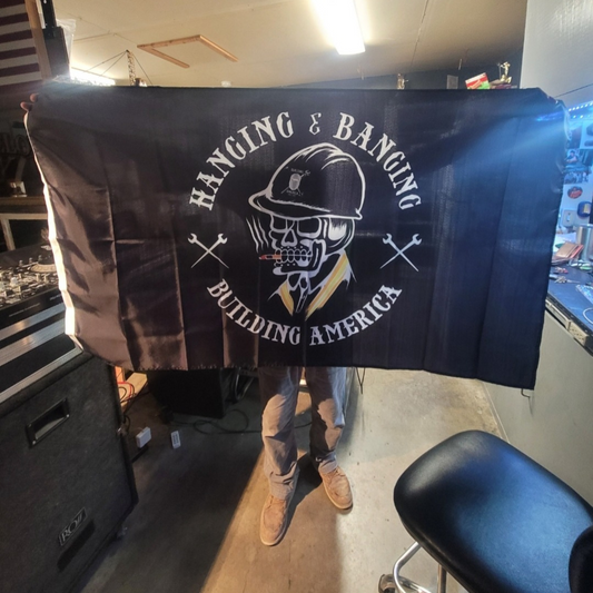 Ironworker Skull - Flag